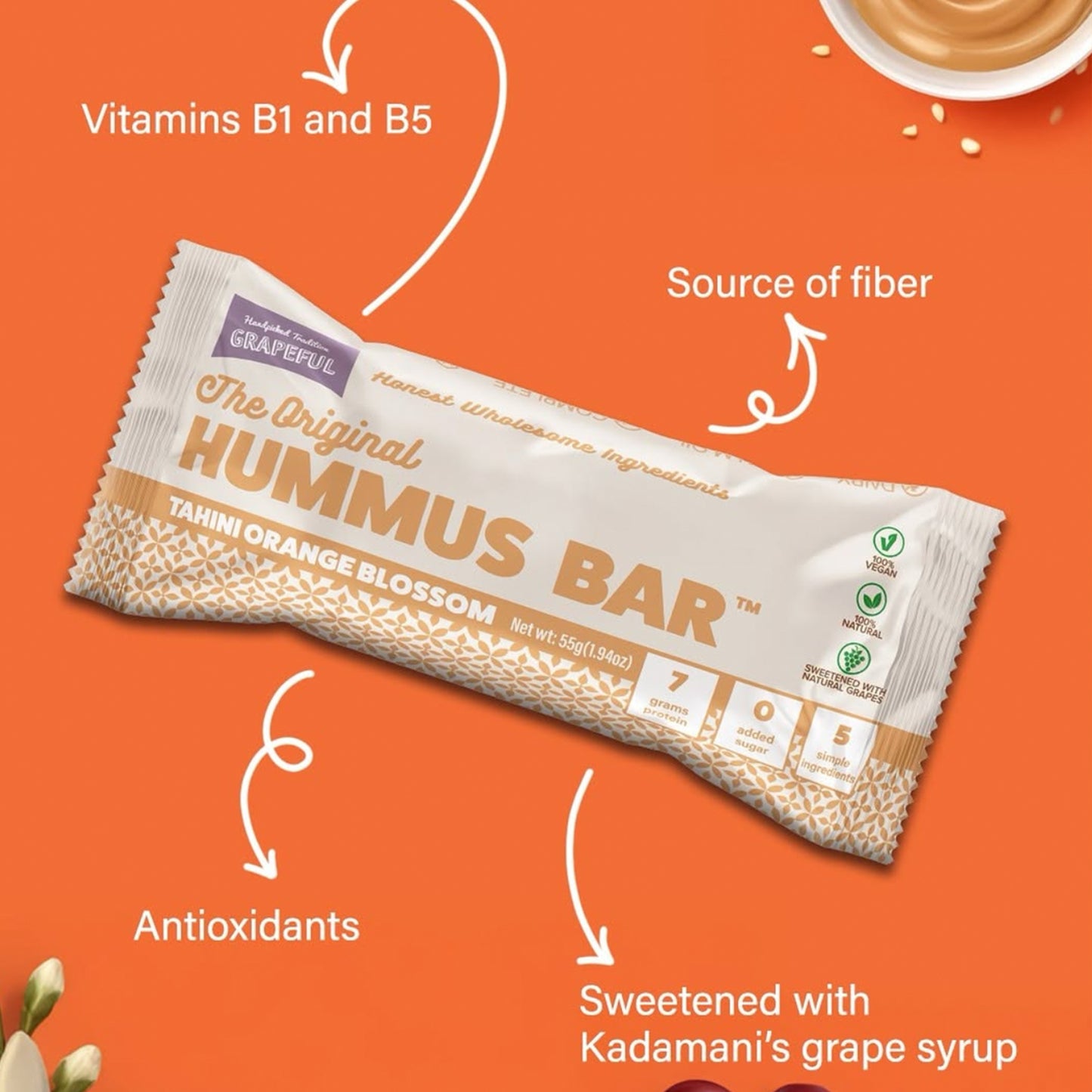 Hummus Bar | Tahini Orange Blossom