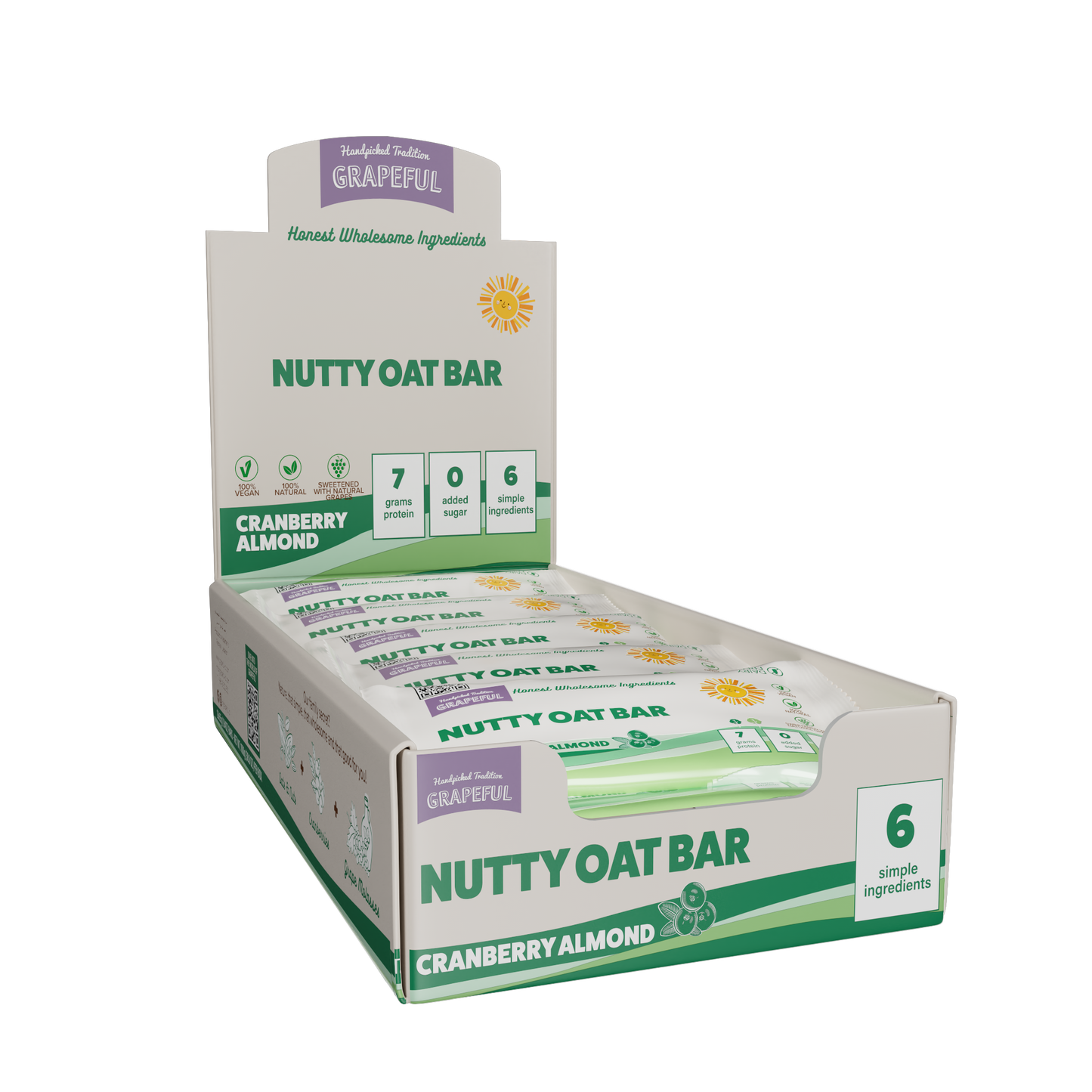 Nutty Oat Bar | Cranberry Almond (20 Bars)