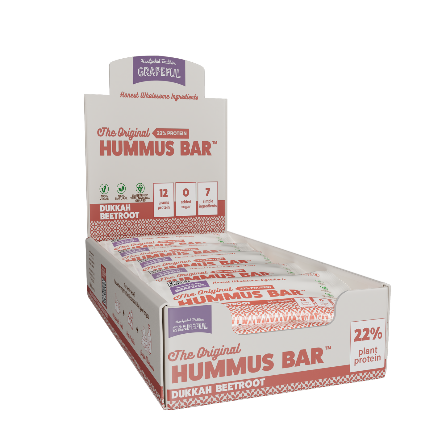 The Original Hummus Bar | Dukkah Beetroot (20 Bars)